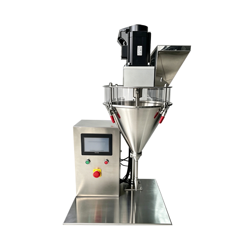 Machine de remplissage de poudre à vis semi-automatique pour poudre cosmétique en vrac
