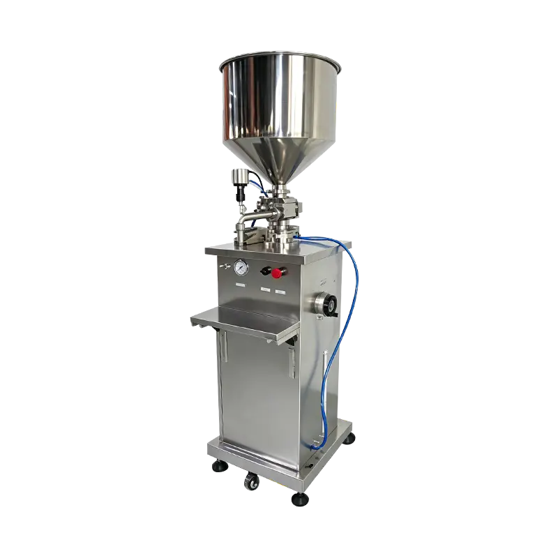 Machine de remplissage pneumatique à piston unique pour crème cosmétique