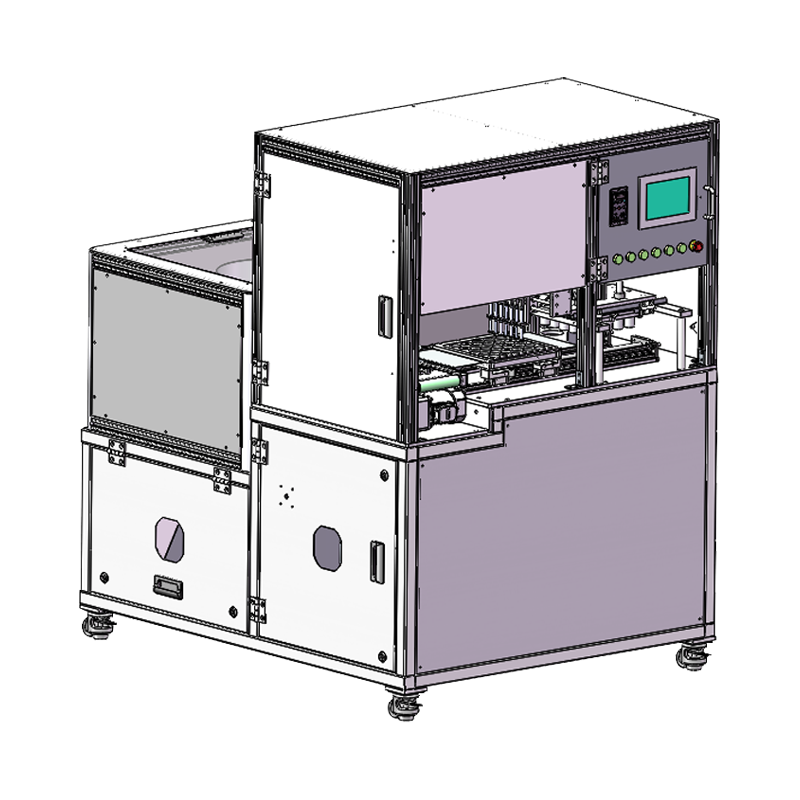 Machine de chargement et d'alimentation de casseroles en aluminium cosmétique entièrement automatique